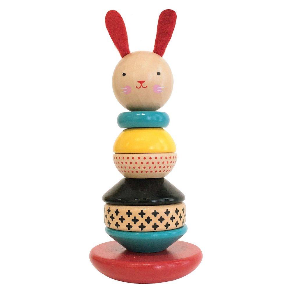 Wooden Bunny Stacking Toy