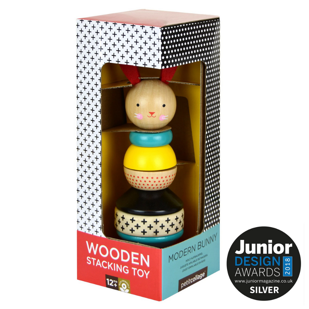 Wooden Bunny Stacking Toy
